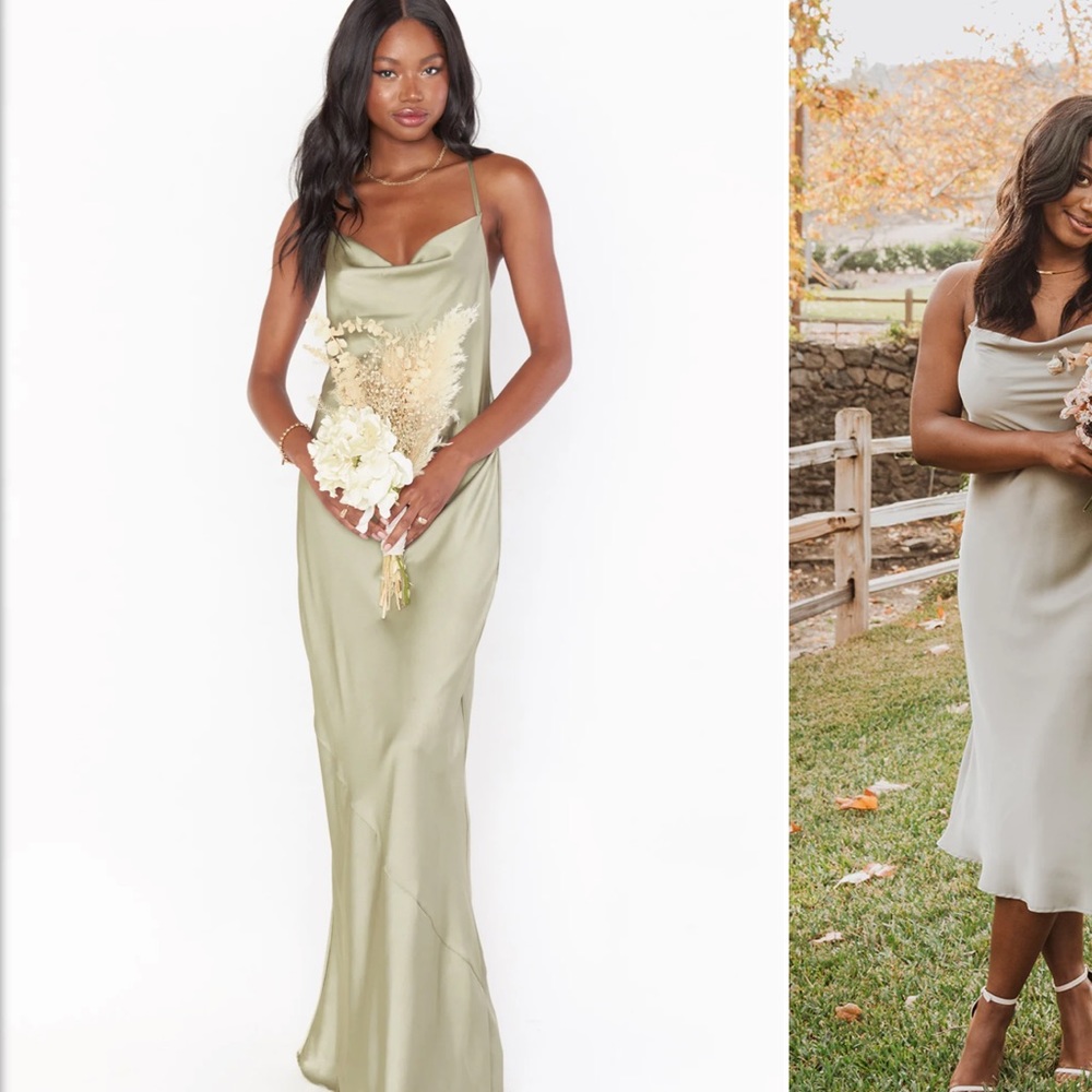 Moss Green Tuscany Bridesmaid Dress